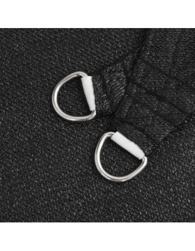 Vela Parasole 160 g/m² Nera 3,5x5 m in HDPE