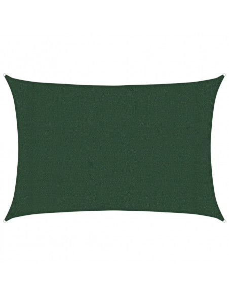 Vela Parasole 160 g/m² Verde Scuro 3x5 m in HDPE