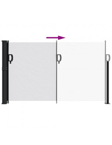 Tenda da Sole Laterale Retrattile Bianco 120x500 cm