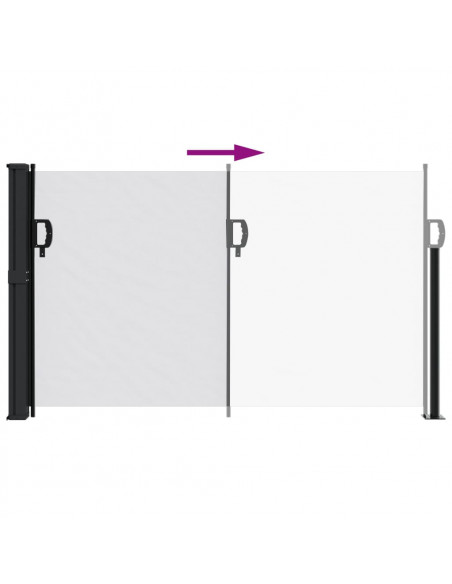 Tenda da Sole Laterale Retrattile Bianco 120x500 cm