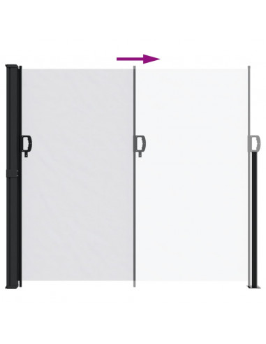 Tenda da Sole Laterale Retrattile Bianco 180x600 cm