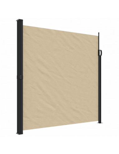 Tenda da Sole Laterale Retrattile Beige 200x600 cm