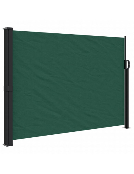 Tenda da Sole Laterale Retrattile Verde Scuro 140x600 cm