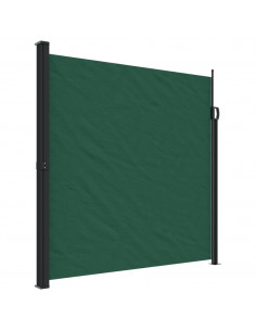 Tenda da Sole Laterale Retrattile Verde Scuro 200x600 cm 2