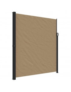 Tenda da Sole Laterale Retrattile Tortora 220x600 cm 2