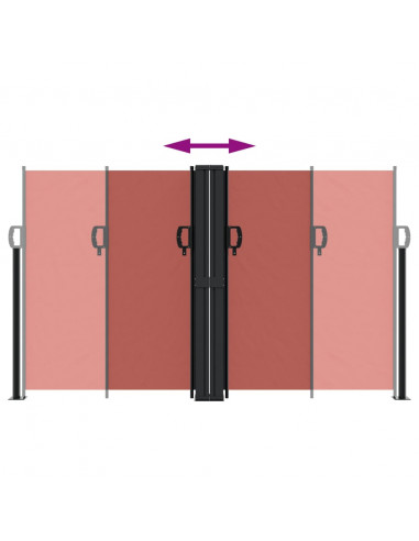 Tenda da Sole Laterale Retrattile Terracotta 140x600 cm