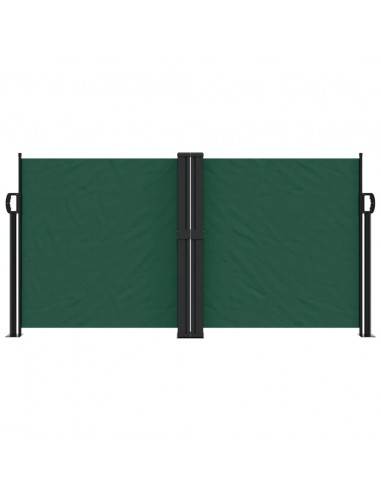 Tenda da Sole Laterale Retrattile Verde Scuro 120x600 cm