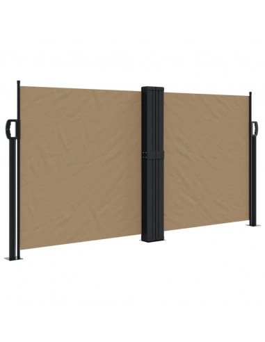 Tenda da Sole Laterale Retrattile Tortora 120x1000 cm