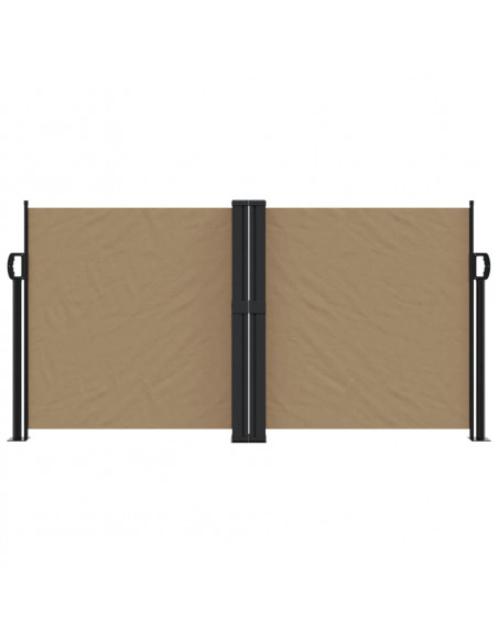 Tenda da Sole Laterale Retrattile Tortora 120x1000 cm