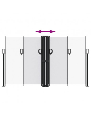 Tenda da Sole Laterale Retrattile Bianca 140x1000 cm