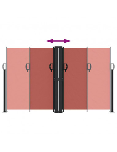 Tenda da Sole Laterale Retrattile Terracotta 140x1000 cm