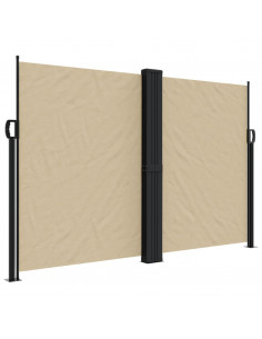 Tenda da Sole Laterale Retrattile Beige 160x1000 cm 2