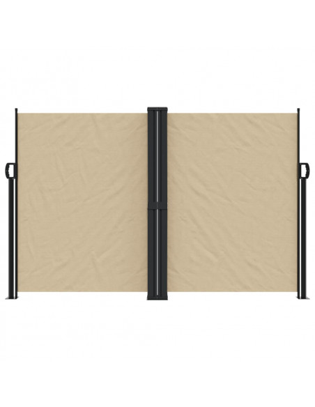 Tenda da Sole Laterale Retrattile Beige 160x1000 cm