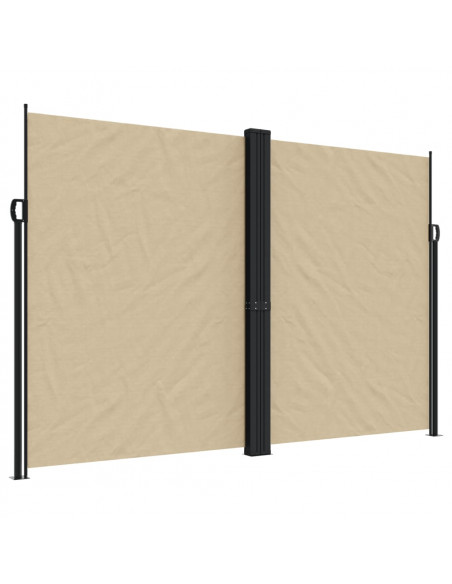 Tenda da Sole Laterale Retrattile Beige 220x1000 cm