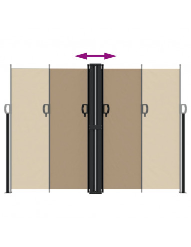 Tenda da Sole Laterale Retrattile Tortora 180x1200 cm