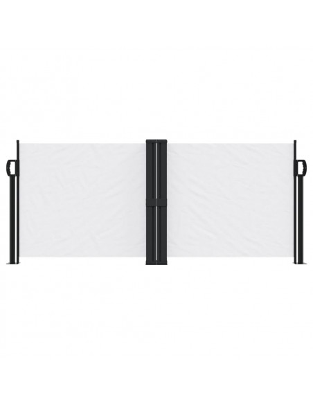 Tenda da Sole Laterale Retrattile Bianca 100x1000 cm