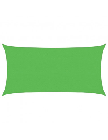 Vela Parasole 160 g/m² Rettangolare Verde Chiaro 2,5x5 m HDPE