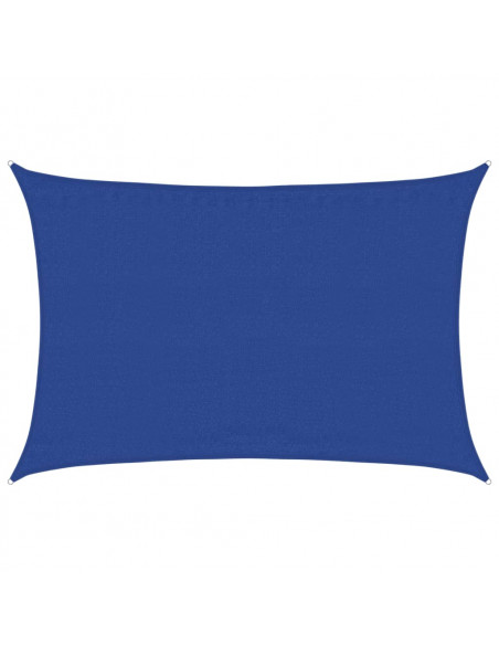 Vela Parasole 160 g/m² Rettangolare Blu 3,5x5 m in HDPE