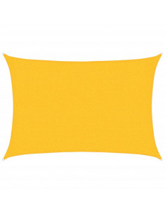 Vela Parasole 160 g/m² Rettangolare Giallo 2x3 m in HDPE 2