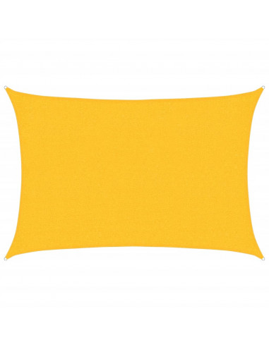 Vela Parasole 160 g/m² Rettangolare Giallo 2x3 m in HDPE