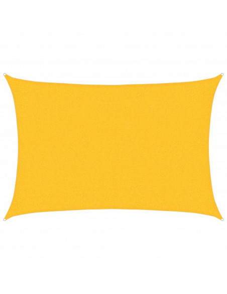 Vela Parasole 160 g/m² Rettangolare Giallo 2x3 m in HDPE