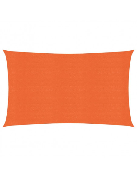 Vela Parasole 160 g/m² Rettangolare Arancione 4x7 m in HDPE