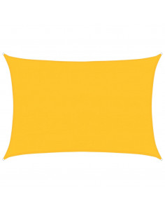 Vela Parasole 160 g/m² Rettangolare Giallo 4x6 m in HDPE 2