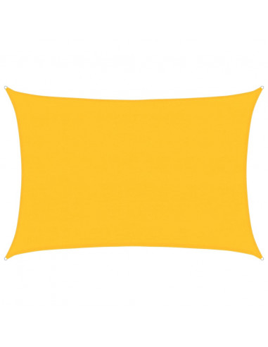 Vela Parasole 160 g/m² Rettangolare Giallo 4x6 m in HDPE