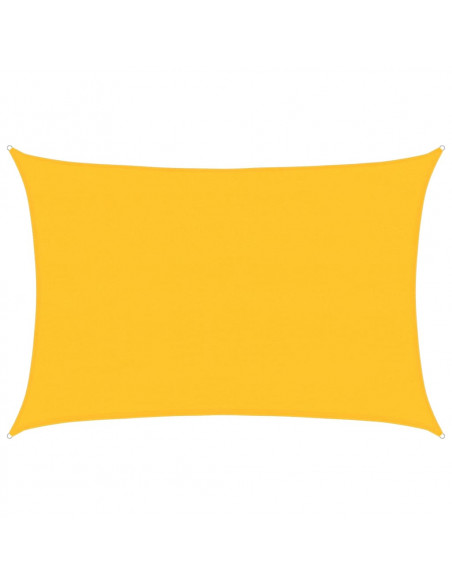 Vela Parasole 160 g/m² Rettangolare Giallo 4x6 m in HDPE