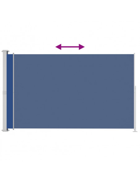 Tenda Laterale Retrattile per Patio 180x300 cm Blu