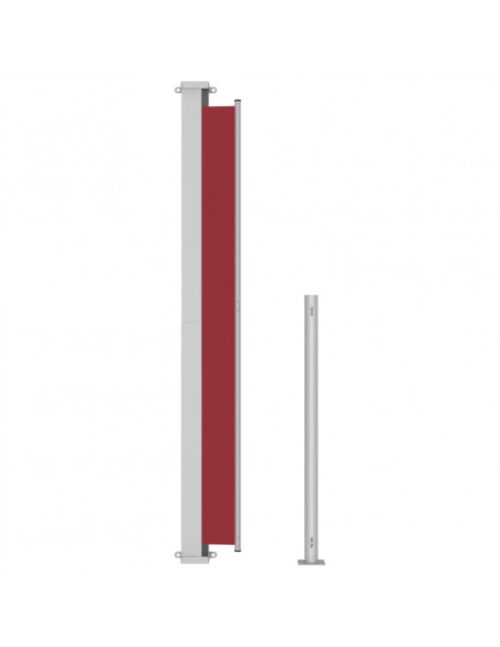 Tenda Laterale Retrattile per Patio 200x500 cm Rossa