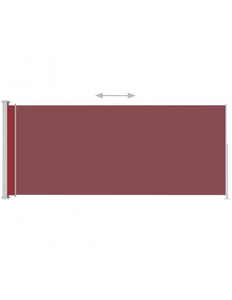 Tenda Laterale Retrattile per Patio 200x500 cm Rossa