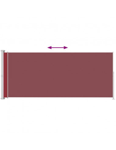 Tenda Laterale Retrattile per Patio 220x500 cm Rossa