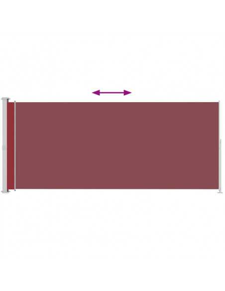 Tenda Laterale Retrattile per Patio 220x500 cm Rossa