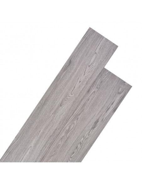Listoni Pavimenti Non Autoadesivi PVC 5,26m² 2mm Grigio Scuro