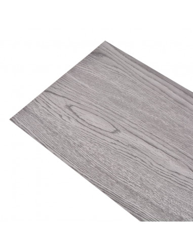 Listoni Pavimenti Non Autoadesivi PVC 5,26m² 2mm Grigio Scuro
