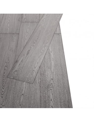 Listoni Pavimenti Non Autoadesivi PVC 5,26m² 2mm Grigio Scuro