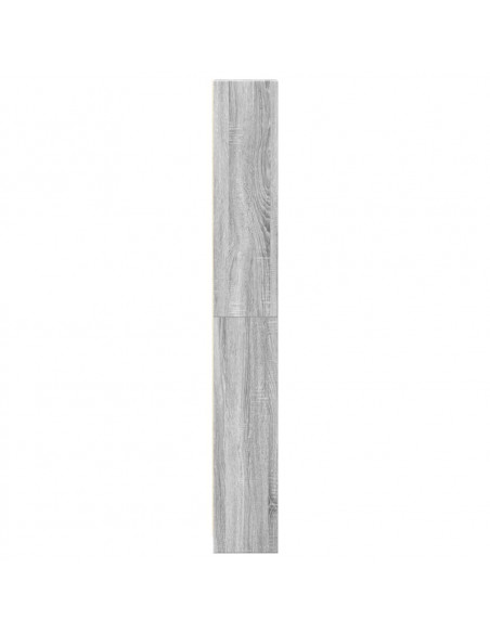 Libreria Grigio Sonoma 40x24x176 cm in Legno Multistrato