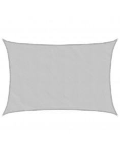 Vela Parasole Grigio Chiaro 6x4 m 100% Poliestere Oxford 2