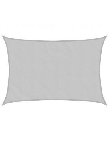 Vela Parasole Grigio Chiaro 6x4 m 100% Poliestere Oxford
