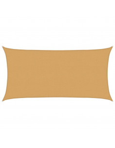 Vela Parasole 160 g/m² Rettangolare Sabbia 2,5x5 m in HDPE 2
