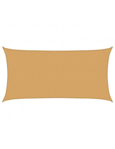 Vela Parasole 160 g/m² Rettangolare Sabbia 2,5x5 m in HDPE
