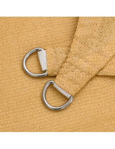 Vela Parasole 160 g/m² Rettangolare Sabbia 2,5x5 m in HDPE