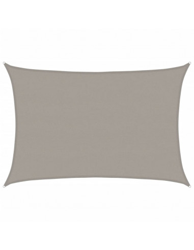 Vela Parasole 160 g/m² Rettangolare Grigio Chiaro 5x7 m in HDPE