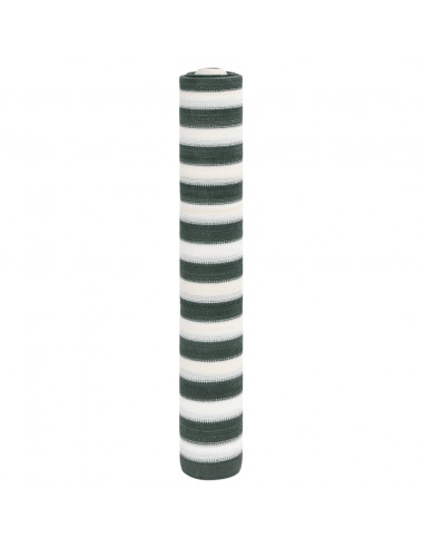 Rete per Privacy Verde e Bianco 2x25 m in HDPE 150 g/m²