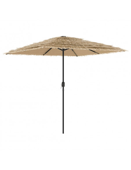 Ombrellone Giardino con Palo in Acciaio Marrone 248x248x248 cm