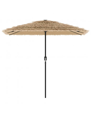 Ombrellone Giardino con Palo in Acciaio Marrone 248x248x248 cm