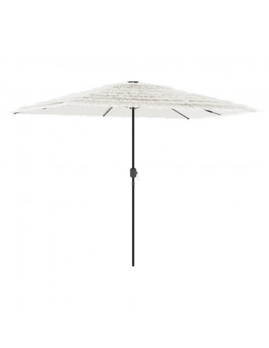 Ombrellone Giardino con Palo in Acciaio Bianco 300x200x250 cm