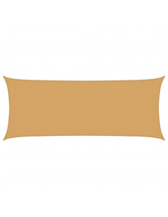 Vela Parasole 160 g/m² Rettangolare Sabbia 2x5 m in HDPE 2