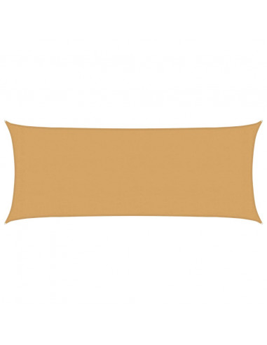 Vela Parasole 160 g/m² Rettangolare Sabbia 2x5 m in HDPE